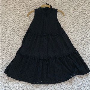 ASOS Black Eyelet Maternity Dress